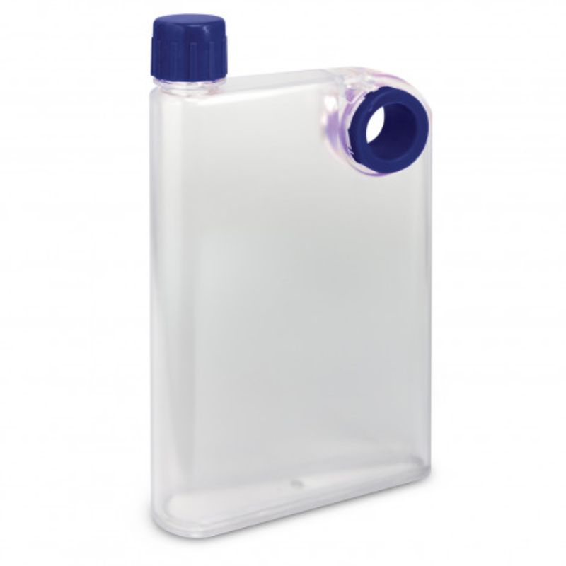 Water Bottle - Accent Frosted Dark Blue 21.5cm (Set of 6)