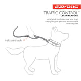 Dog Lead - Ezy Dog Zero Shock Leash - 120cm - Red