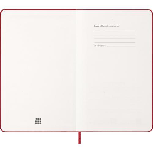 Moleskine Diary 12 Month Daily HC Large Scarlet Red 2027