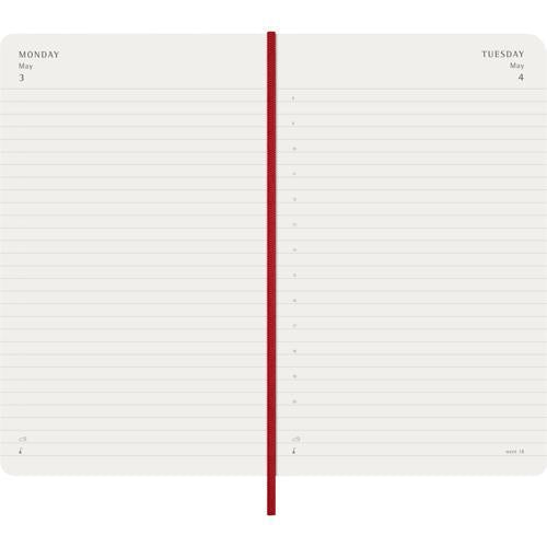 Moleskine Diary 12 Month Daily SC Large Scarlet Red 2027