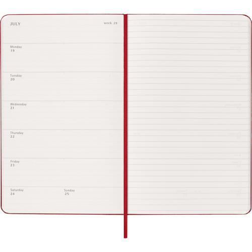 Moleskine Diary 12 Month Weekly + Notes HC Large Scarlet Red 2027