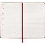 Moleskine Diary 12 Month Weekly + Notes HC Large Scarlet Red 2027