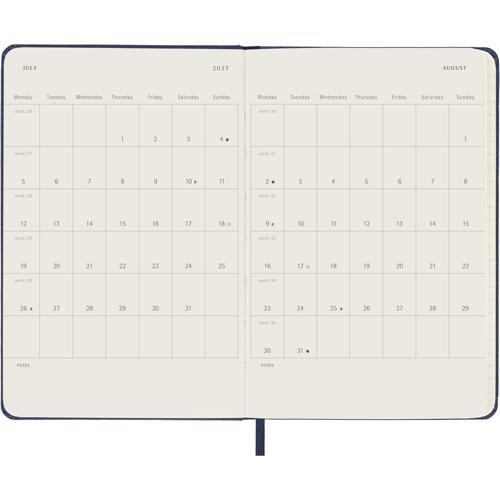 Moleskine Diary 12 Month Weekly + Notes HC Pocket Sapphire Blue 2027