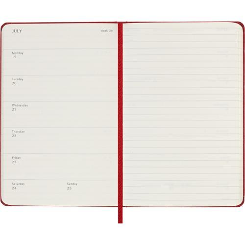 Moleskine Diary 12 Month Weekly + Notes HC Pocket Scarlet Red 2027