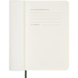 Moleskine Diary 12 Month Weekly + Notes SC Pocket Myrtle Green 2027