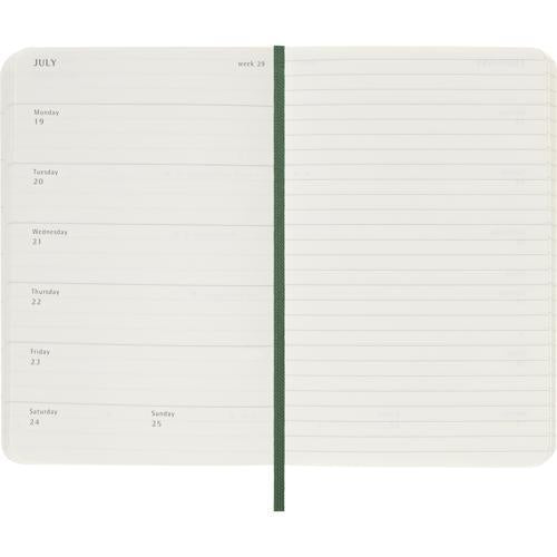 Moleskine Diary 12 Month Weekly + Notes SC Pocket Myrtle Green 2027