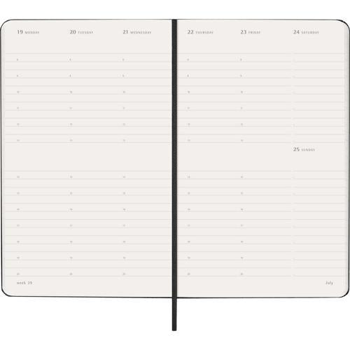 Moleskine Diary 12 Month Weekly Vertical HC Large Black 2027