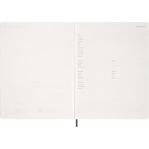 Moleskine Essential Planner 15 Month SC Weekly Vertical XXL Myrtle Green 2027