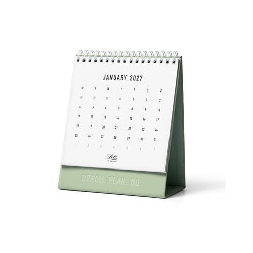 Letts of London Desk Calendar Conscious 150x180mm Sage 2027