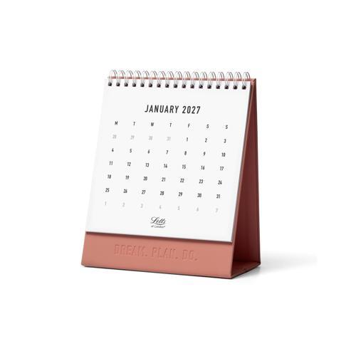 Letts of London Desk Calendar Conscious 150x180mm Clay 2027