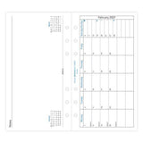 Filofax Refill Classic Month To A Page With Notes Personal 2027