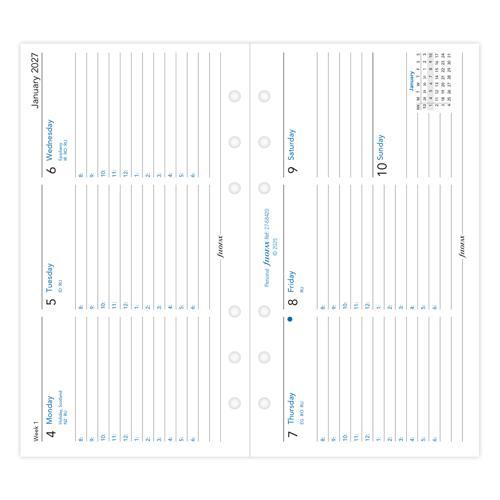 Filofax Refill Classic Week To View With Appointments Landscape Personal 2027