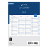 Filofax Refill Year Planner Vertical A5 2027