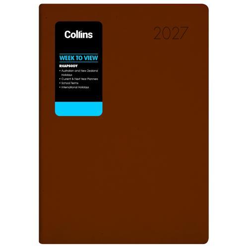 Collins Diary Rhapsody A73 Week To View Cappuccino 2027