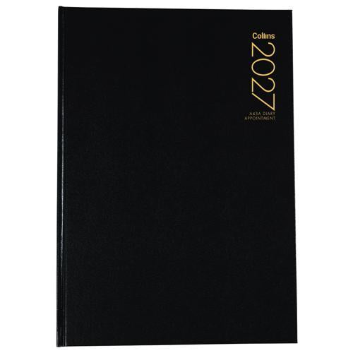 Collins Diary A43A Black Appointment 2027