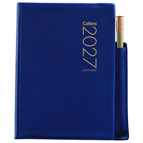 Collins Diary A72PP Navy With Pencil 2027