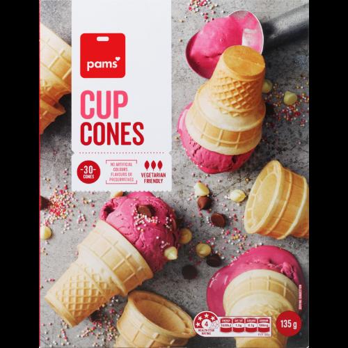 Pams Cup Ice Cream Cones 30pk