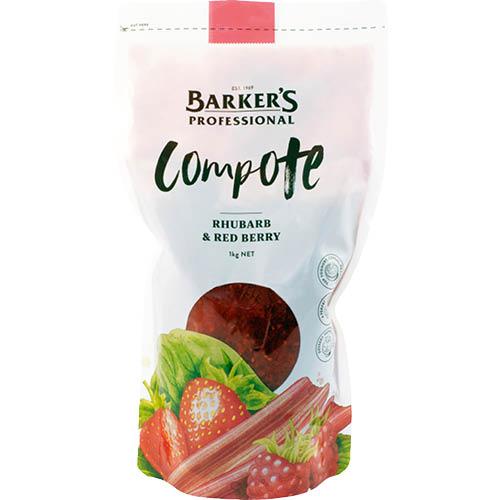 Barker's Rhubarb & Redberry Compote 1kg