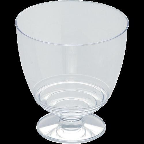 Huhtamaki Polypropylene Clear 200ml Plastic Cold Wine Glass 30pk