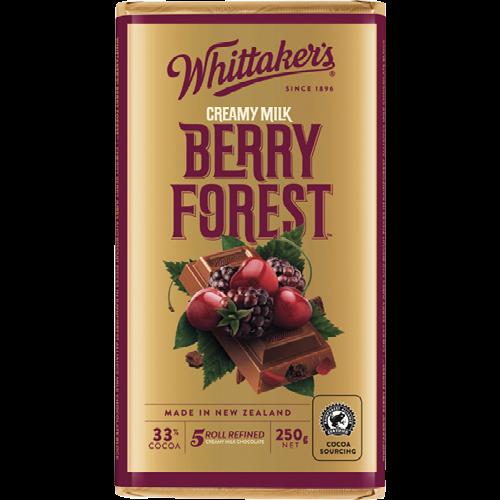 Whittaker's Berry Forest Creamy Milk Chocolate Block 250g