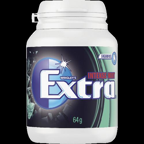Wrigley's Extra Intense Mint Sugar Free Chewing Gum Bottle 6 x 64g
