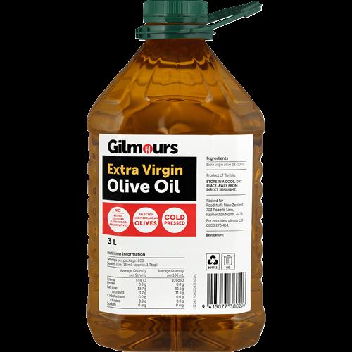 Gilmours Extra Virgin Olive Oil 3l