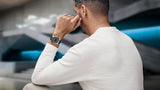 Watch - WENGER Terragraph 43mm Black Dial Black Leather Strap