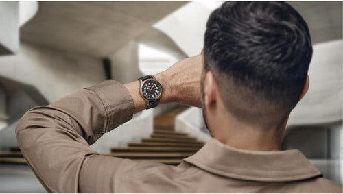 Watch - WENGER Terragraph 43mm Bronze Case Black Dial/Silicon Strap