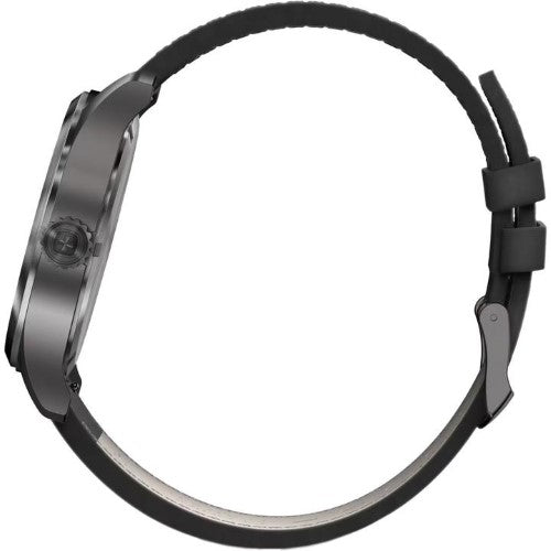 Watch - WENGERTerragraph 43mm White Dial Black Leather Strap