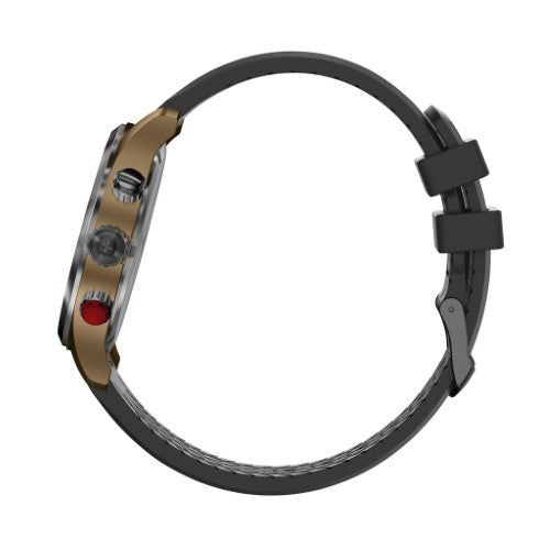 Watch - WENGER Terragraph Chro 43mm Bronze Case Black Dial/Silicone Strap