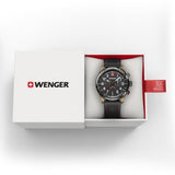 Watch - WENGER Terragraph Chro 43mm Bronze Case Black Dial/Silicone Strap