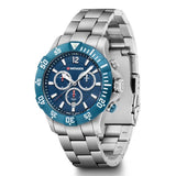 Watch - WENGER Seaforce Chrono 43mm Blue Dial SS Bracelet