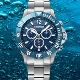 Watch - WENGER Seaforce Chrono 43mm Blue Dial SS Bracelet