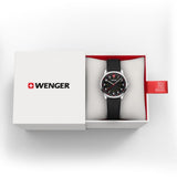 Watch - WENGER City Sport 34mm Black Dial Black Silicone Strap
