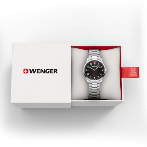 Watch - WENGER City Sport 34mm Black Dial SS Bracelet