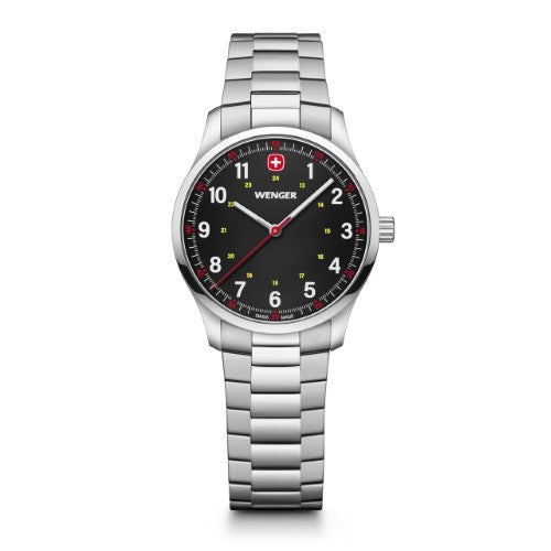 Watch - WENGER City Sport 34mm Black Dial SS Bracelet