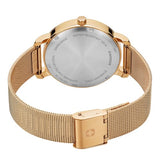 Watch - WENGER Metro Donnissima 38mm White/Gold Dial Mesh Strap