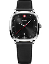 Watch - WENGER Vintage Classic 37mm Black Dial & Smartcycle Strap