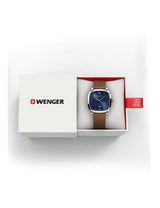 Watch - WENGER Vintage Classic 37mm Blue Dial Brown Smartcycle