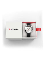 Watch - WENGER Vintage Classic Chrono 39.5mm White Dial Black Strap