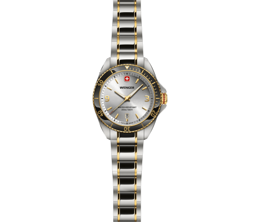 Watch - WENGER Executive 40mm Silver Dial 2 Tone Bracelet