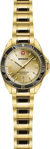 Watch - WENGER Executive 40mm Gold SS Case & Bracelet Gold Dial
