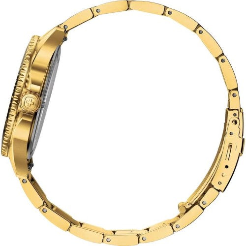 Watch - WENGER Executive 40mm Gold SS Case & Bracelet Gold Dial