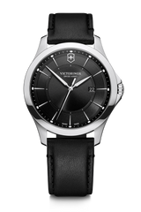 Watch - VICTORINOX Alliance 40mm Black Leather Strap Black Dial