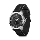 Watch - VICTORINOX Alliance 40mm Black Leather Strap Black Dial