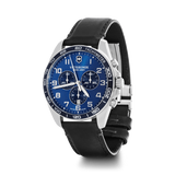Watch - VICTORINOX FieldForce Classic Chrono 42mm Blackk Strap Blue Dial