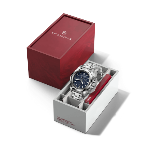 Watch - VICTORINOX I.N.O.X Chro 43mm SS Bracelet Blue Dial