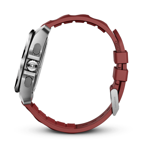 Watch - VICTORINOX I.N.O.X Chr 43mm Red Rubber Strap Red Dial