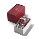 Watch - VICTORINOX I.N.O.X Chr 43mm Red Rubber Strap Red Dial