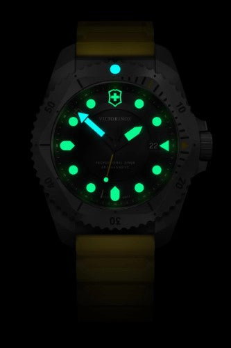 Watch - VICTORINOX Dive Pro 43mm Yellow Rubber Strap Black Dial